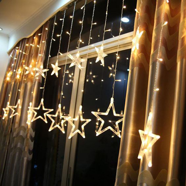 Warm-star-led-lights-for-christmas-curtain