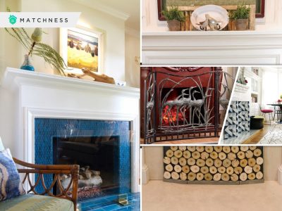 15 fireplace screen for winter decoration
