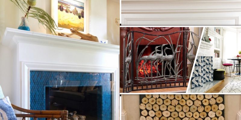 15 fireplace screen for winter decoration