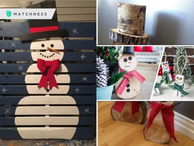 20 creative wooden snowman crafts2