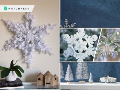 25 frosted christmas snowflake decorations