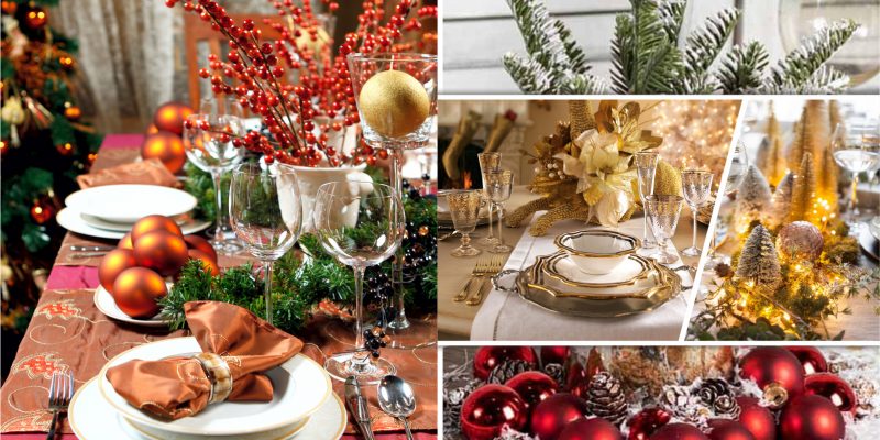 30 inviting christmas table centerpiece decors2