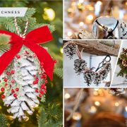 40 snow covered pinecone decor ideas2