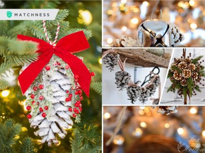 40 snow covered pinecone decor ideas2