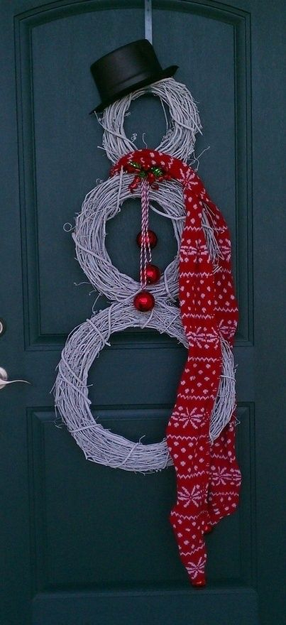 Snowman-wreath