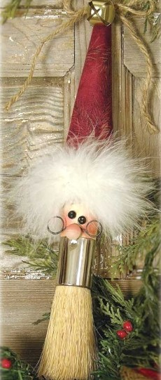 Diy-santa-paint-brush-craft