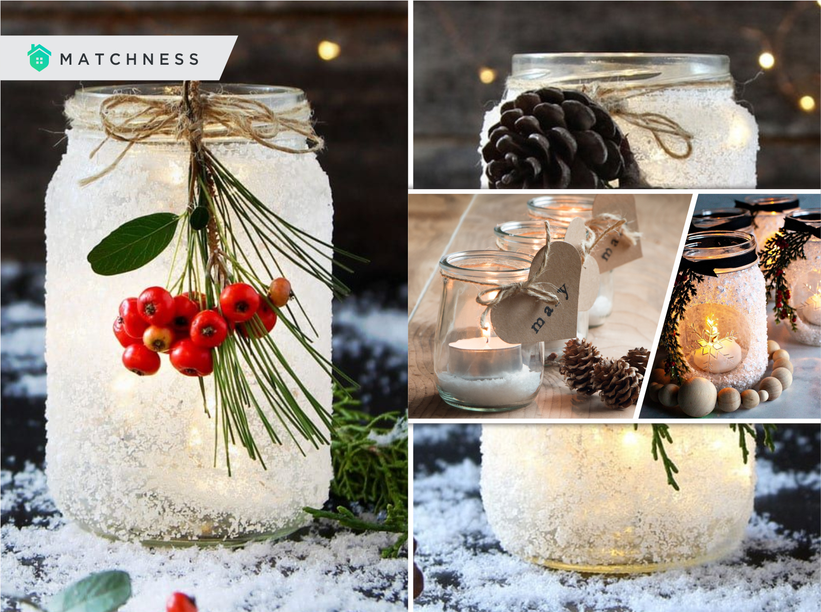 20 Adorable Winter Mason Jar Lighting Ideas - Matchness.com