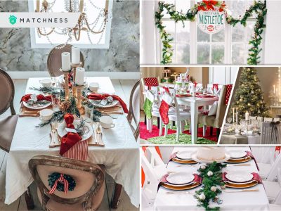60 perfect christmas dinner room decors5