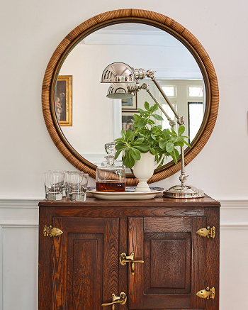 Add a mirror for a small hallway look larger Ideal Ways To Maximize Your Small Hallway With Style-Packed Space