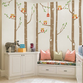 Birch tree decal Undeniably Astounding Wall Decal Ideas For Your Living Room