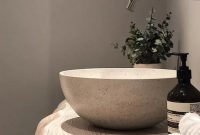 Bowl concrete sink