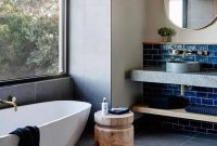 Circular concrete sink