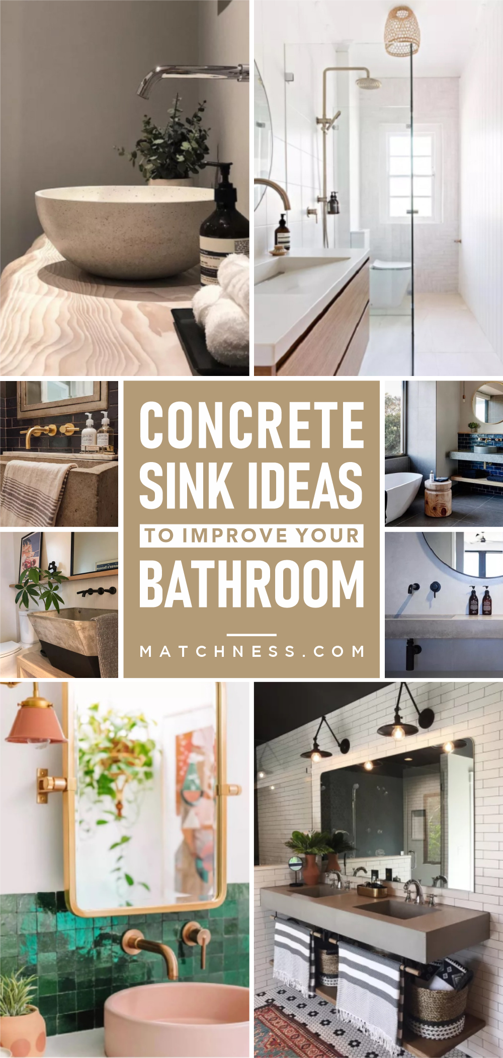 Concrete sink ideas to improve your bathroom design for the next renovation 1