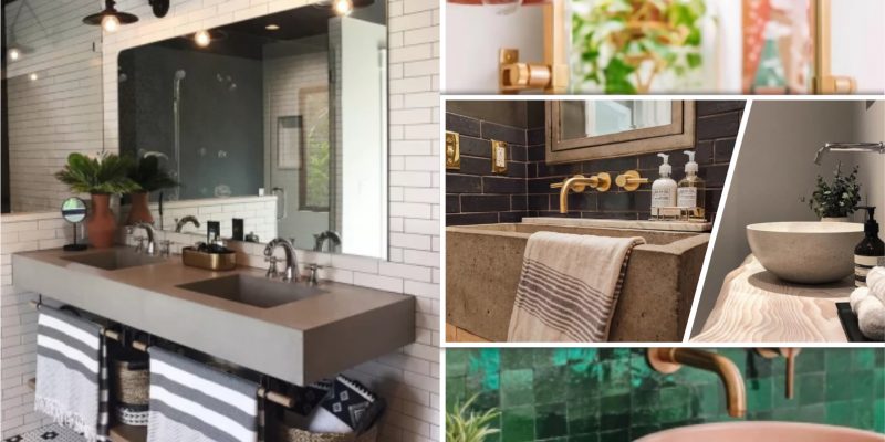 Concrete sink ideas to improve your bathroom design for the next renovation fi
