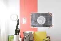 Coral focal point in living room