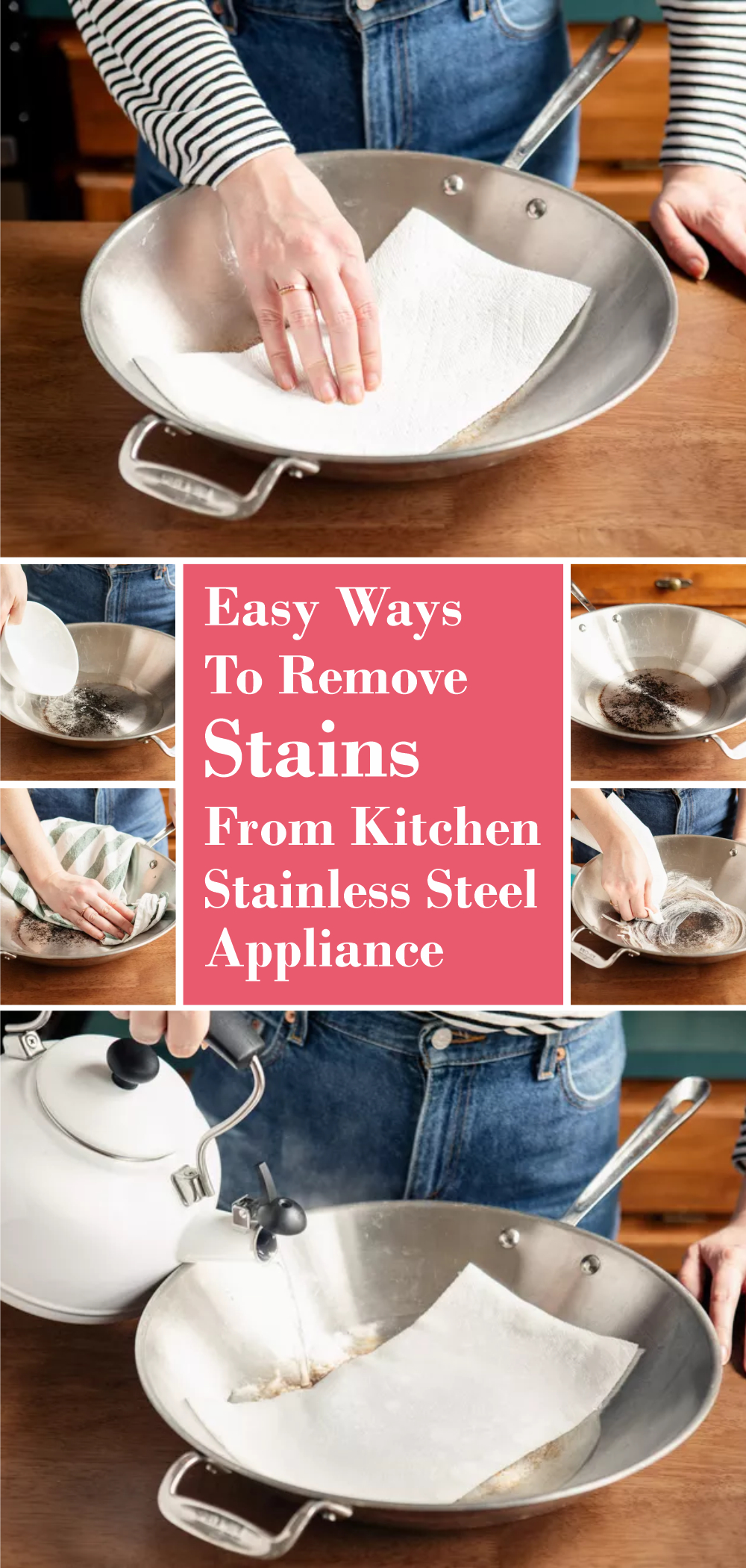 Easy ways to remove stains from kitchen stainless steel appliance 1