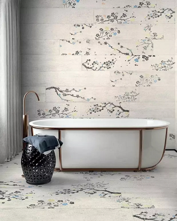 Embrace japandi tranquility Memorable Bathroom Flooring You Can Try To Show Next Year.