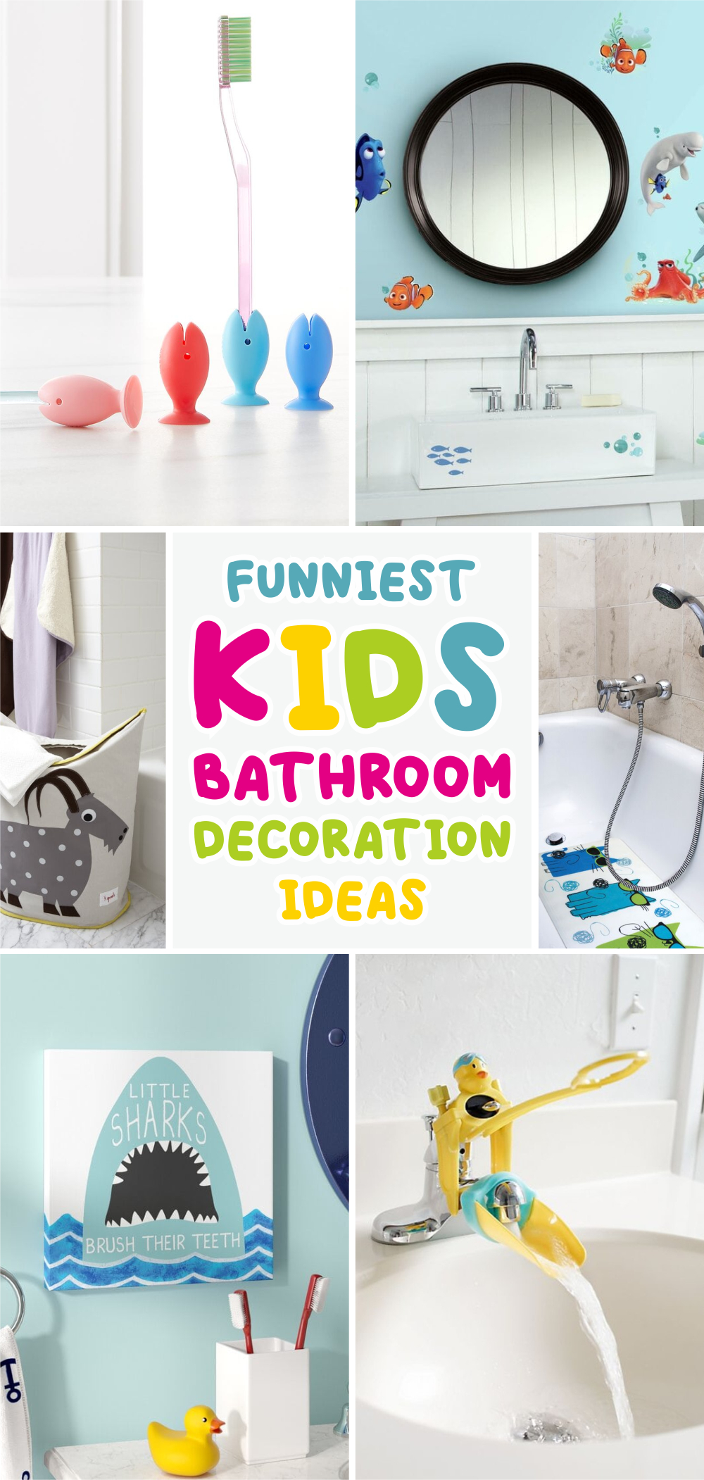Funniest bathroom decoration to entertain your kids during bath time 1