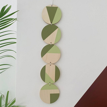 Geometric handmade wooden wall art Electrifying Olive Green Décor To Energize Your Environment