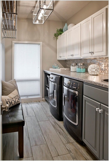 Glassbox lighting accent Laundry Room Lighting Ideas For New Space To Look