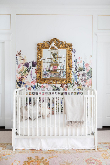 Hide things under a skirted crib Baby Nursery Storage Ideas And Organization Tips To Get The Room Ready