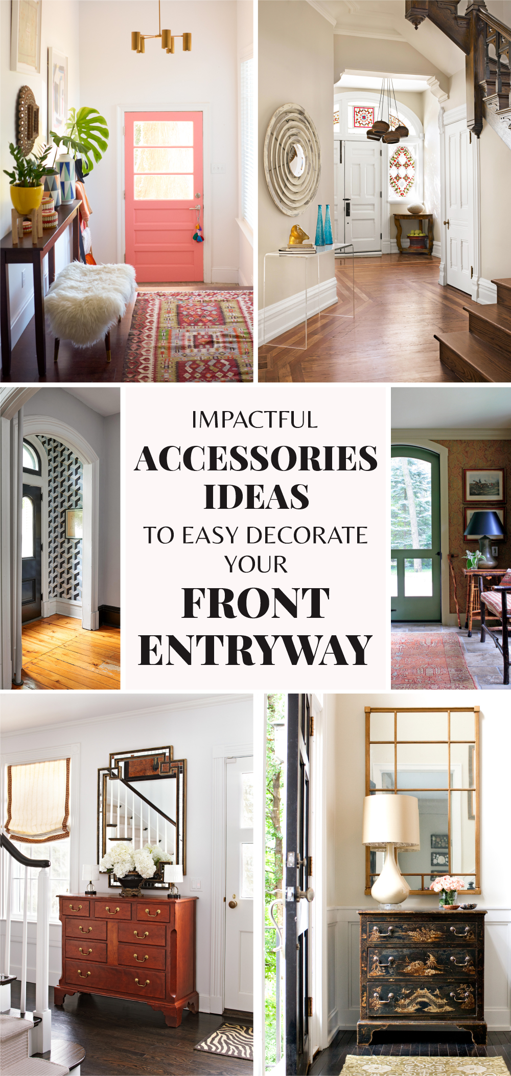 Impactful accessories ideas to easy decorate your front entryway 1
