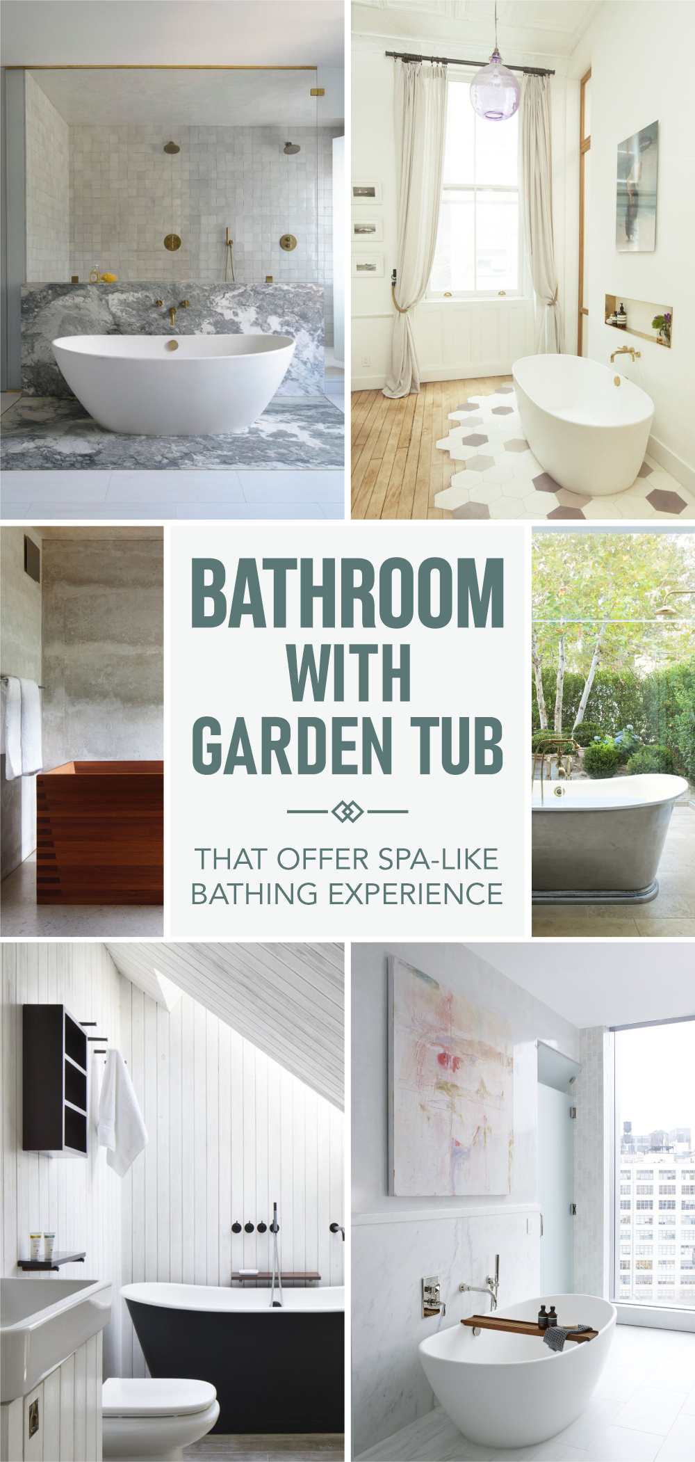Inspiring bathroom with garden tub that offer spa-like bathing experience 1