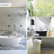 Inspiring bathroom with garden tub that offer spa-like bathing experience fi