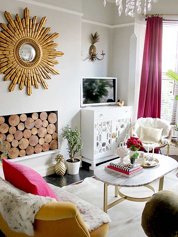 Large sunburst mirror Impeccable Style Decoration Ideas By Presenting Bold Mirrors