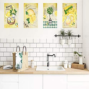 Lemon kitchen wall art Tremendous Lemon Kitchen Décor Ideas For Extraordinary Look