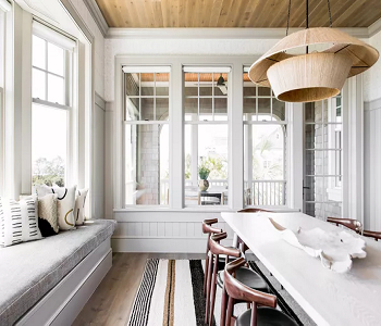 Open and airy dining area Idyllic Modern Dining Room To Offer You Eating In Style