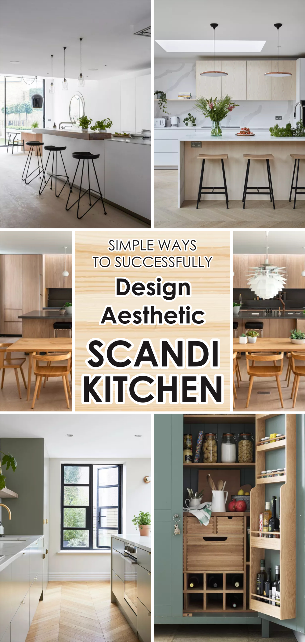 Simple ways to successfully design aesthetic scandi kitchen 1