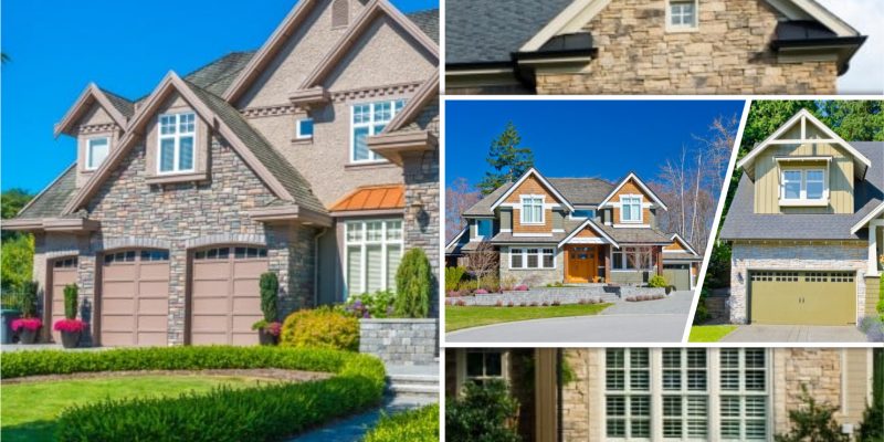 Splendid home exterior ideas that finished with stone cladding fi