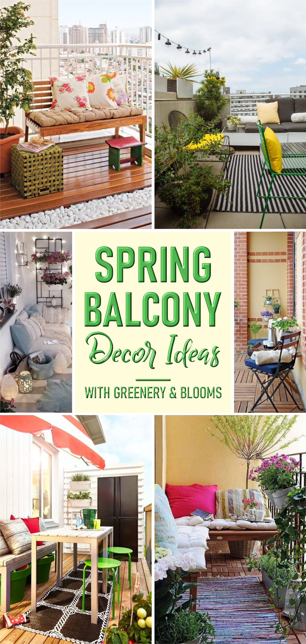 Spring balcony decor ideas with greenery and blooms 1