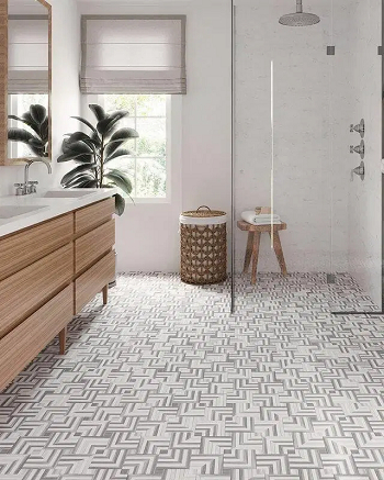 Stunning mosaic bathroom floor Memorable Bathroom Flooring You Can Try To Show Next Year.