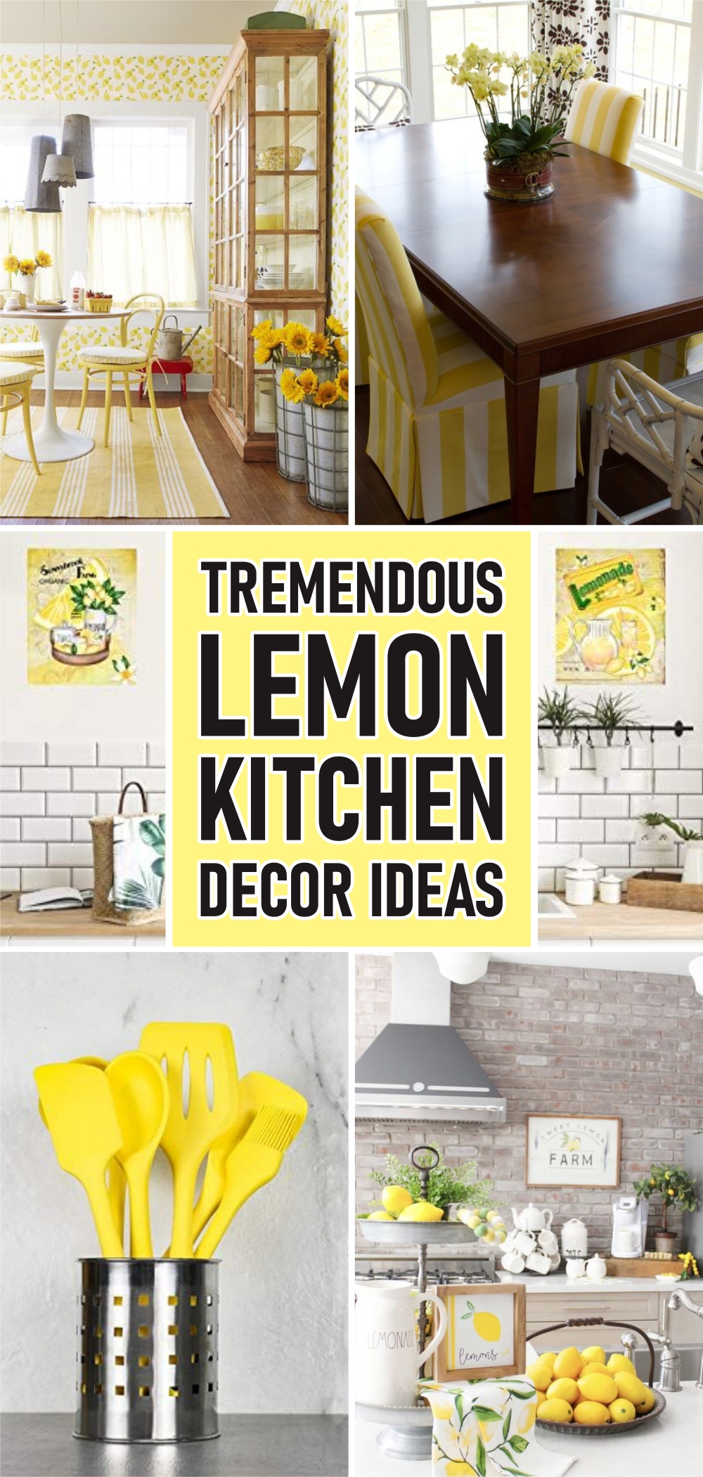 Tremendous lemon kitchen décor ideas for extraordinary look 2