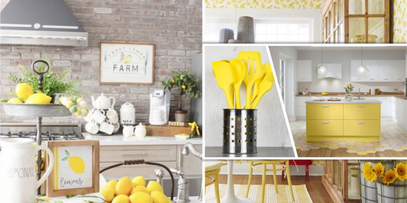 Tremendous lemon kitchen décor ideas for extraordinary look fi