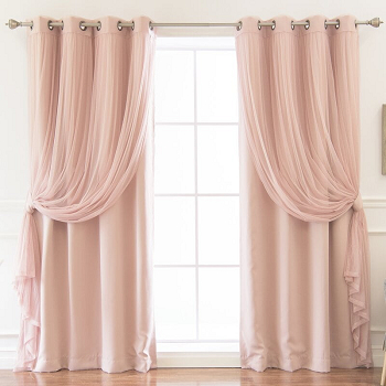 Twin curtains with one type knotted up Aesthetic Curtain Ideas For Large Windows That Offer More Sunlight And House Airier