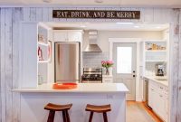 White cottage-inspired cooking space