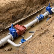 Image of new water pipe in the ground
