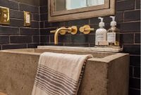 Rustic oversized concrete sink