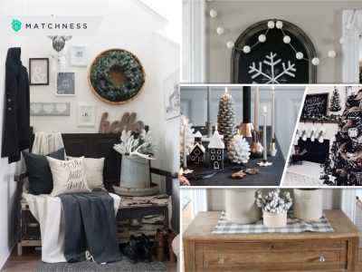 30 timeless black and white winter decor ideas2
