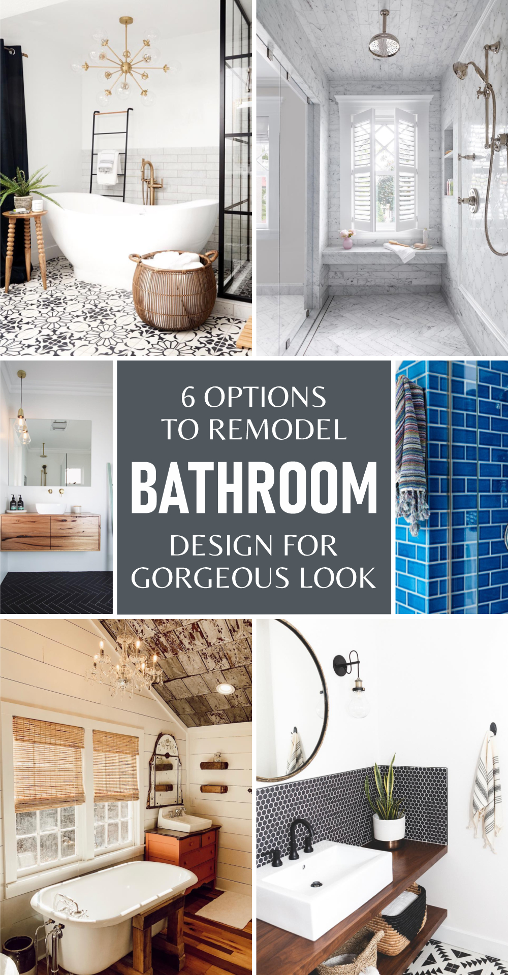 6 options to remodel bathroom design for gorgeous look 1