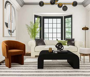Art deco design in a glam look How To Present Modern Glam Living Room For Extravagant Style