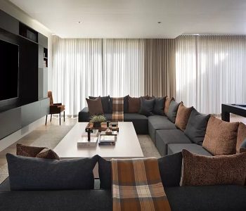 Basement with illusion of windows Basement Lighting Idea To Have A New Place For Your Houseguests