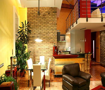 Brick , red featuring yellow wall Brilliant Color Combination With Yellow Wall For Amusing Journey