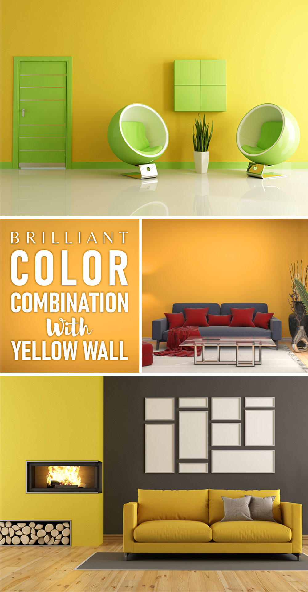 Brilliant color combination with yellow wall for amusing journey 1