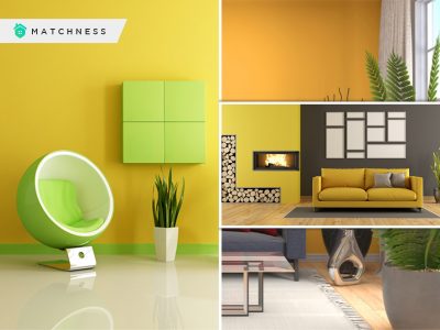 Brilliant color combination with yellow wall for amusing journey fi