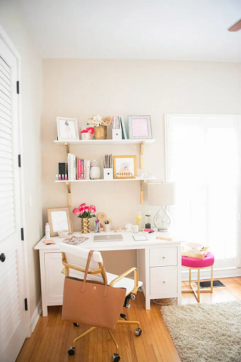 Corner study room Expert Study Room Ideas To Keep Your Home Looking Smart And Stylish