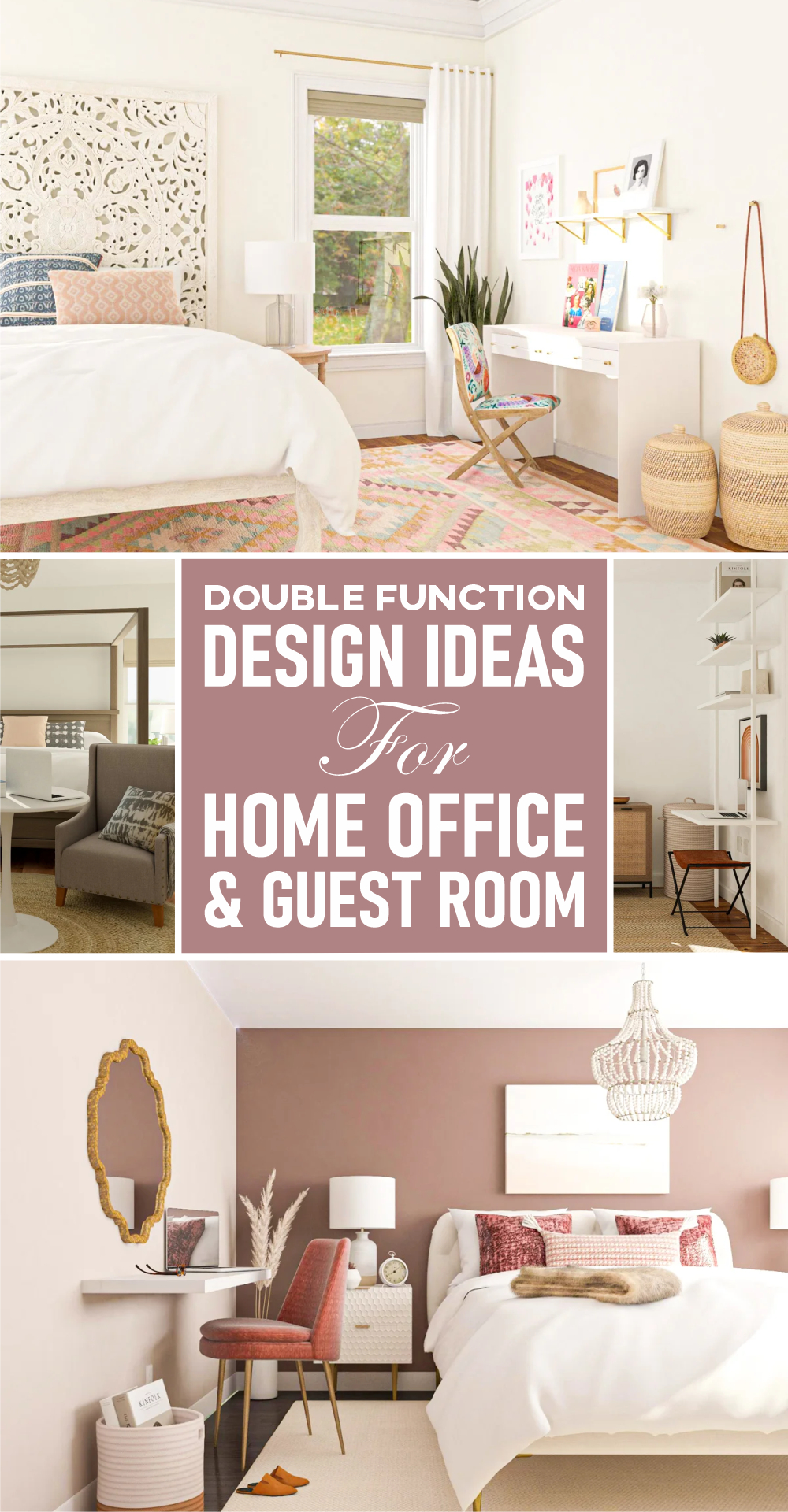 Double function design ideas for home office and guest room 1